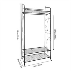 Large Garment Clothes Rail Home Retail Coat Stand Hanging Display Portable Tidy