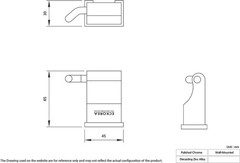 ® Polished Chrome Robe & Towel Hook ECK-600O, Durable Zinc Alloy, Wall-Mounte…