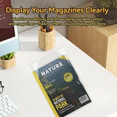 200Pcs Magazine Protection, Clear Plastic Magazine Sleeves 9.25 X 11.42 Inches,