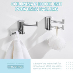 Swivel Hook for Towel Polished Chrome 2 Pack, 304 Stainless Steel