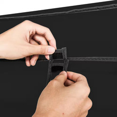 68.9 In. H X 59 In. W X 17.7 In. D Black Non-Woven Fabric Wardrobe Portable Clos