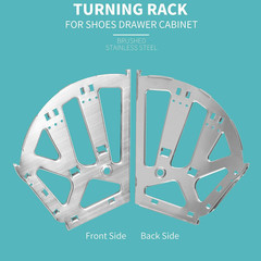 3 Layers Shoes Drawer Cabinet Hinges, Silver Shoe Cabinet Replacement Fitting…