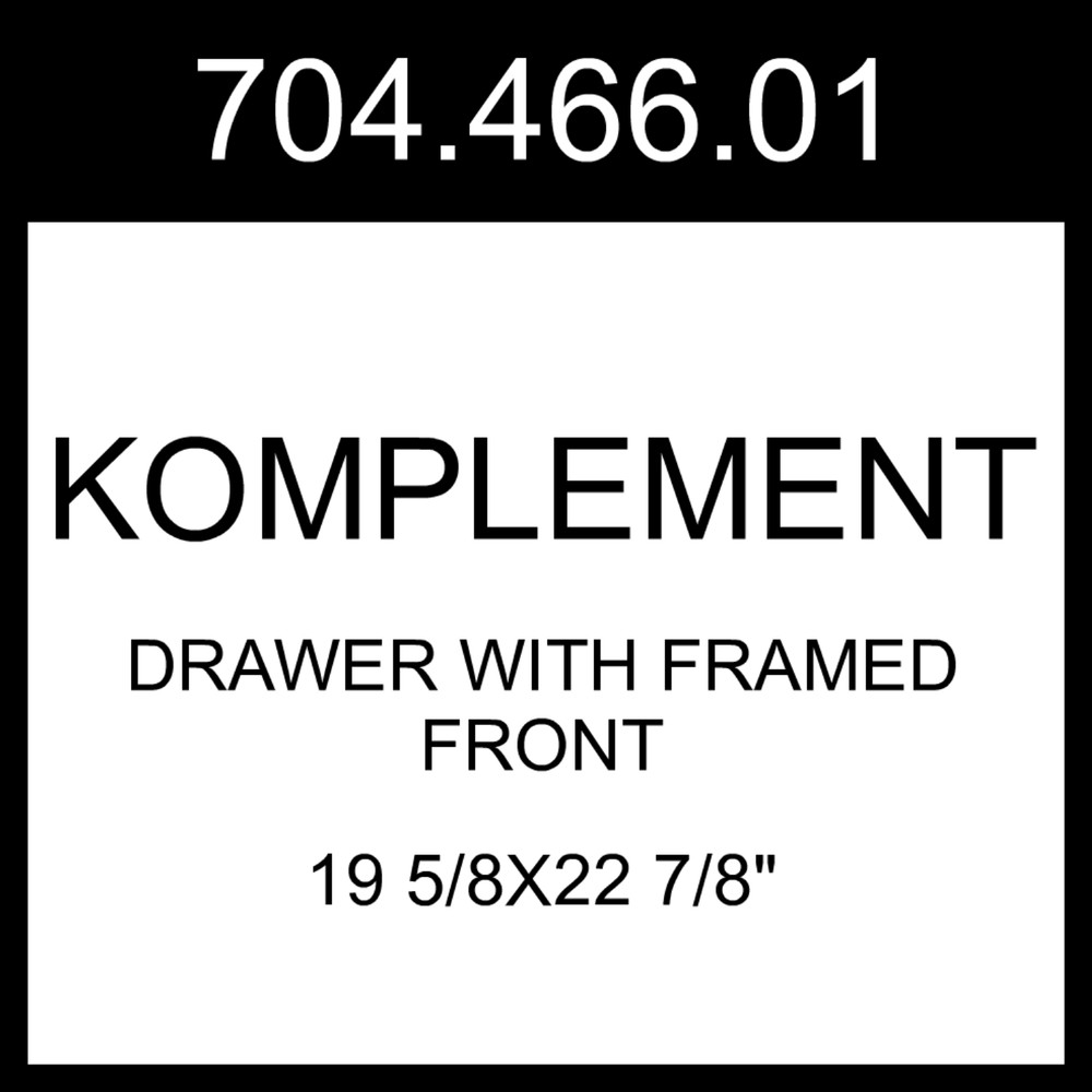 IKEA KOMPLEMENT Drawer With Framed Front White 19 5/8×22 7/8″ 704.466.01