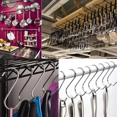 24 Pcs One-piece Molded Anti-Slip Hook, 3.9 Inch Metal S Shaped Hook Heavy Du…