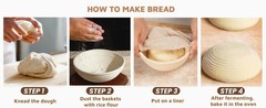 Proofing Baskets for Sourdough Bread Baking, 2 Pack Banneton Bread Proofing