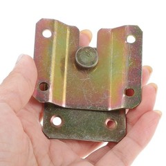 6 Pack Iron Bed Bracket Hinge Connector Interlocking Hooks Furniture Mount