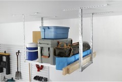 GLADIATOR OVERHEAD GEARLOFT STORAGE RACK 2 X 4 GALS24M1 HAMMERED WHITE