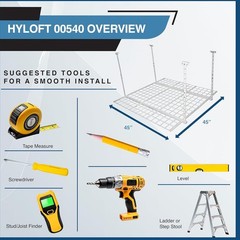 Overhead adjustable Garage Storage Rack,Heavy Duty Steel Garage Storage Syste…