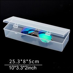 2x Large Plastic Storage Container Box Hinged Lid Crafts Markers Pens Pencils