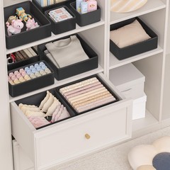 Leatherspaces Vegan Leather Drawer Organizers,12 Pack Makeup Storage boxes,Va…