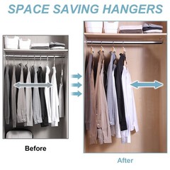 40-Pack Hanger Connector Hooks – Space-Saving Garment Organizer (Random Colors)