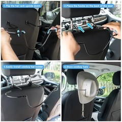 Cowboy Hat Holder for SUV and Car – Maintain Hat Shape – Truck Accessories