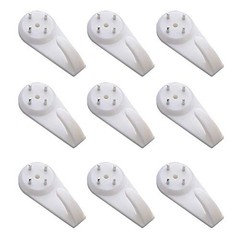 20PCS White Powerful Concrete Hard Wall Drywall Picture Medium (4 cm/1.57 in)
