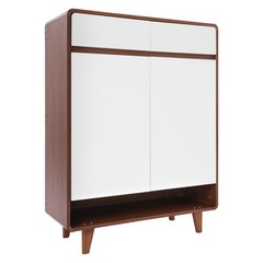 5-tiers 80*32*112cm Shoe Storage Cabinet With 2-drawers In The Entrance