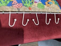 Towel Coats Rack Wall Mount 5 Hooks. Sealife Multicolor. Undersea Fish. Nautical