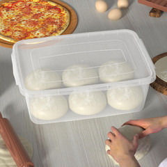 16 Quart Clear Latching Storage Bins, 2-Pack – Ideal for Dough Proofing