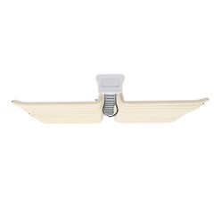 23.2*18.1*3.7in Beige Pull Out Trousers Rack 22 Arms Steel Pull Out Pants Rack