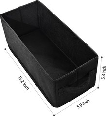 6packblack 13.2×5.9×5.3 In CD Case Storage Container Box Organizers Lot