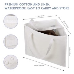 Foldable Triangle Hanger Bag Handles Space Saving 18x13x13.2 Inch White