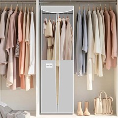 2 Pack Garment Bag for Hanging Clothes Closet, Hanging Garment Cover with Bui…