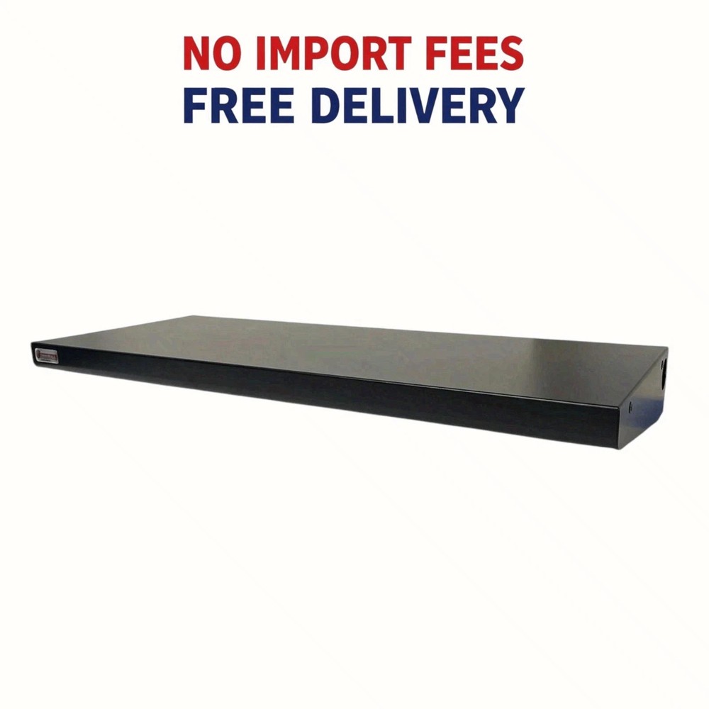 OmniWall 12″ x 32″ Top Shelf – Heavy Duty One-Piece Metal Storage – Bullnose