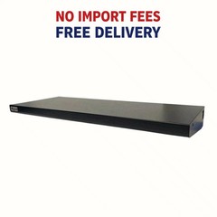 OmniWall 12″ x 32″ Top Shelf – Heavy Duty One-Piece Metal Storage – Bullnose
