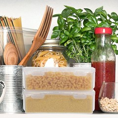 Bread Stora Box Airtight Plastic Container 7.48X3.74X2.36In