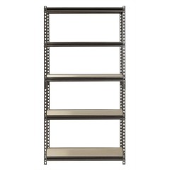 Muscle Rack 0001756711485 5-Shelf Steel Shelving, Silver-Vein, 18″ D x 36″ W x