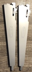 2 Rubbermaid Configuration 12.5” Shelf Brackets Closet System Satin Nickel Gray