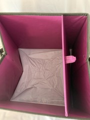 Natural Life Boho Flower Floral Collapsible Storage Cubes With Handles