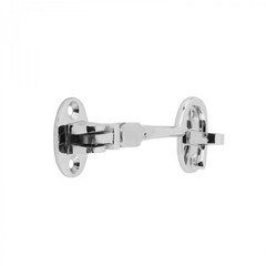 Chrome Polished Solid Brass Swivel Pivot Style Cabin Eyelet Latches 4″ L Screws