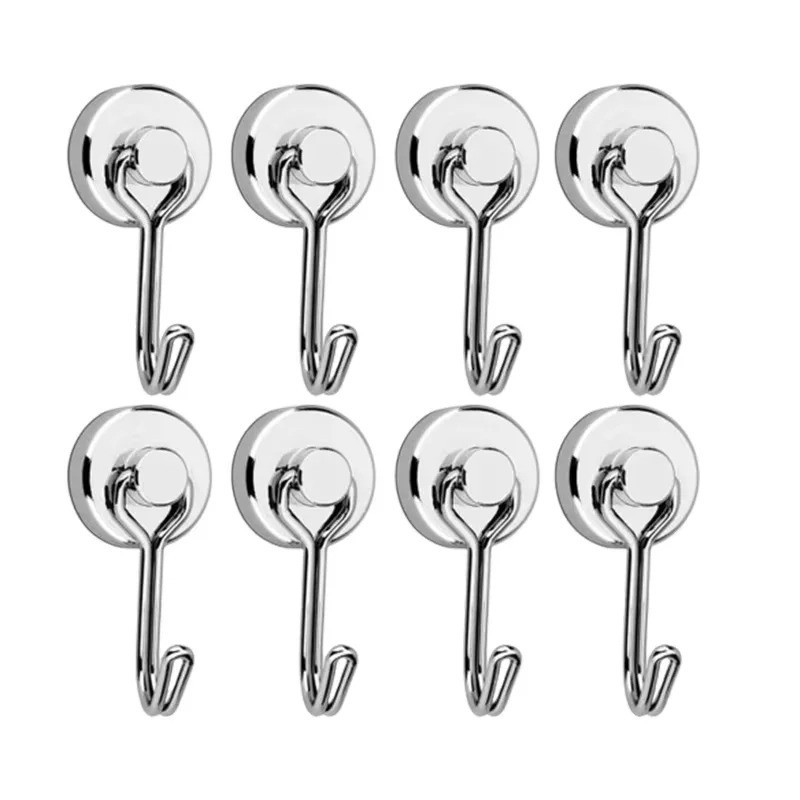 8 Pack Swivel Swing Magnetic Hook 30LBS Heavy Duty Magnetic Hooks Strong Magnet
