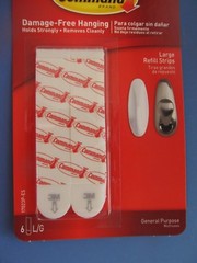 3M Command Large Refill Strips 5 pounds. #17023P Six Strips NEW