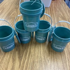Rare viral Lowes Coastal Teal Mint Green Mini Buckets Set Of 5