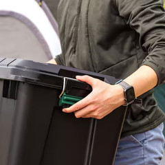 IRIS Storage Bin 21 Gal Plastic Heavy Duty Stackable Lockable Weatherproof Tote