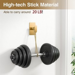 Adhesive Towel Hooks for Bathroom: 20LB Extra Strong Wall Hanger for Shower K…