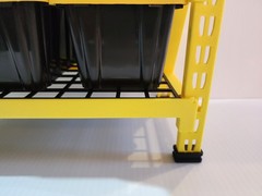 9 x Lowe’s Teeny Tote Black W/ 3D Printed Yellow Rack