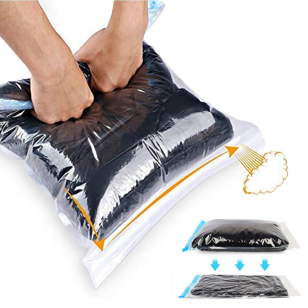 ALMING Compression Bags – Travel Essentials 12 Pack Space Saver No Vacuum or …