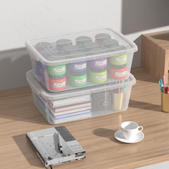 Clear 14 Quart Pizza Dough Proofing Bin – 4 Pack Latching Storage Containers