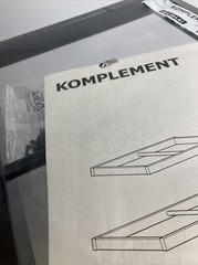 ikea KOMPLEMENT Clothes rail, black-brown 19 5/8×13 3/4 ” NEW Last Chance To Buy