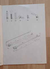 set of 2 IKEA KOMPLEMENT White Drawer 302.467.22 with rails 19 5/8×13 3/4 “