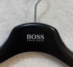 HUGO BOSS Designer Coat Clothes Blazer Jacket Suit Black Plastic Hanger