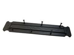 Wall Hung Coat Rack Hanger Modern Contemporary Painted Slate Gray Wood Entryway
