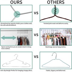 5-50 Pcs of Stainless Steel Wire Coat Hangers Strong Heavy Duty Clothes Hangers