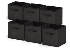 Cube Storage Bins – Collapsible Cloth Cubby Baskets, Foldable Storage Organizers