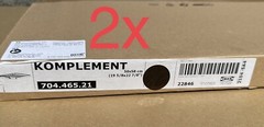 Set of 2 – Ikea KOMPLEMENT Pull-out pants hanger, black-brown 19 5/8″ x 22 7/8 “
