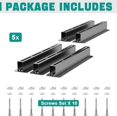 Heavy Duty Adjustable Ceiling Storage Rack for Organizing Garage – 176 lbs Load