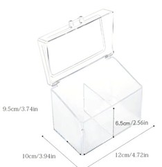 New One Piece Acrylic Transparent Card Storage Box Business Trading Collector