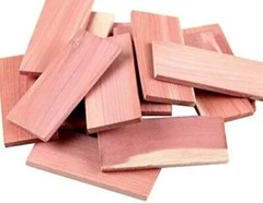 12 Cedar Wood Blocks (Aromatic) natural moth repellant. Made in America.