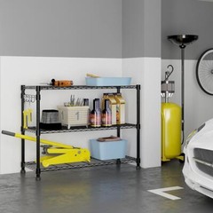 Heavy Duty 6 Tiers Storage Shelves Metal Shelf Wire Shelving Unit with Wheels